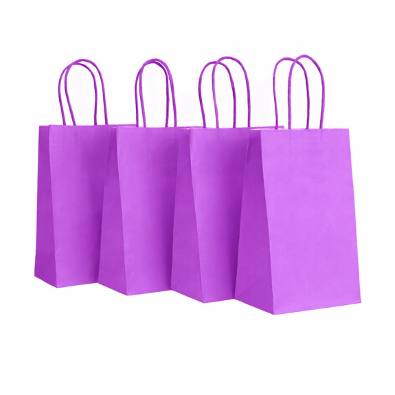 Kraft bag 16 x 22 x 8cm Lilac
