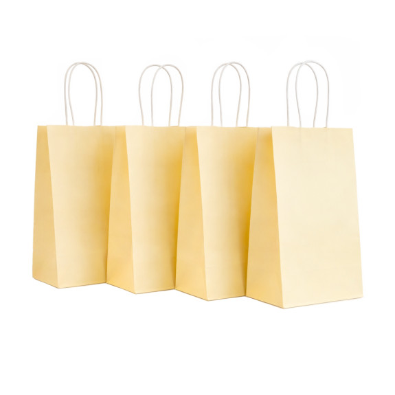 Kraft bag 13 x 21 x 8cm Milk Tea