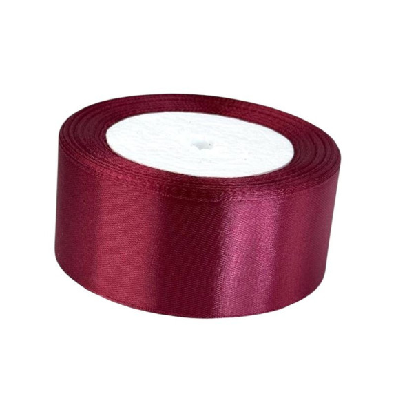 Satin ribbon 3.8cm x 25yards 86 Ruby