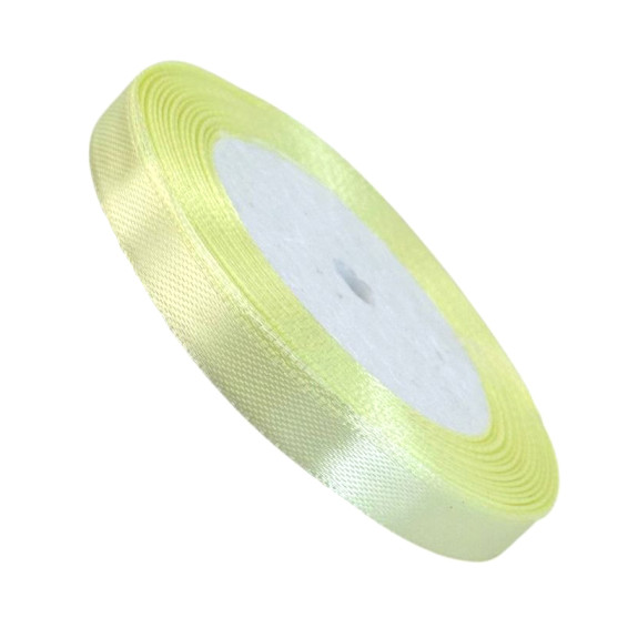 Satin ribbon 1cm x 25yards Vanilla