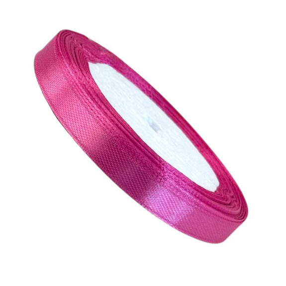 Satin ribbon 1cm x 25yards Raspberry