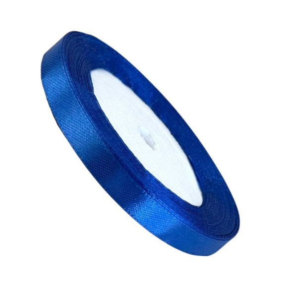Satin ribbon 1cm x 25yards Blue