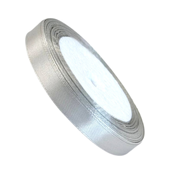 Satin ribbon 1cm x 25yards Vintage Gray