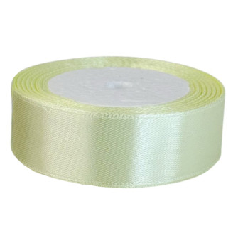 Satin ribbon 25mm x 25yards Vanilla