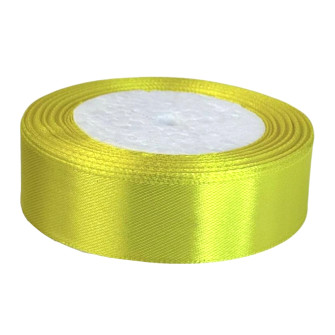 Satin ribbon 2.5cm x 25yards Yellow