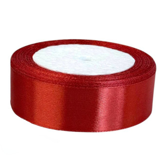 Satin ribbon 25mm x 25 yards Red
