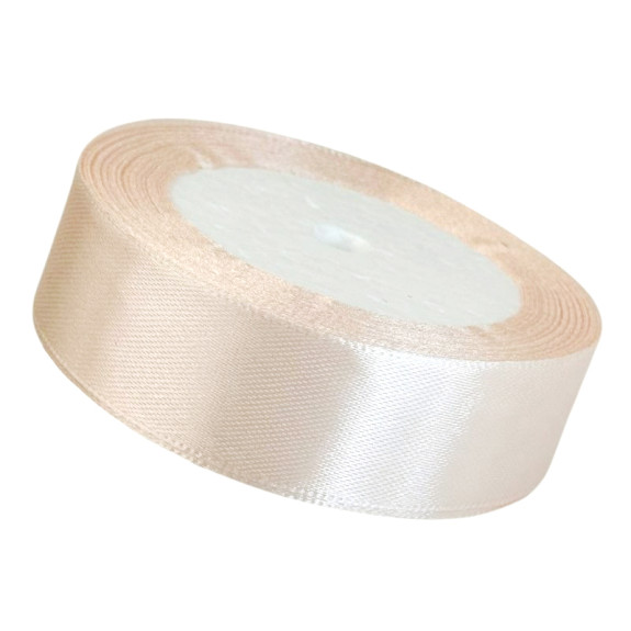 Satin ribbon 2.5cm x 25yards Porcelain