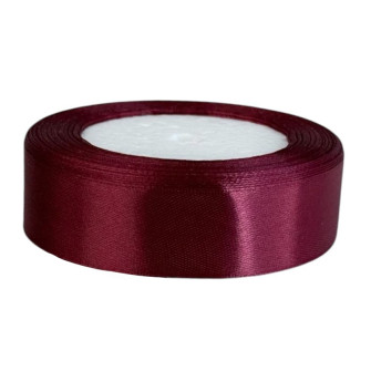 Satin ribbon 25mm x 25yards Ruby