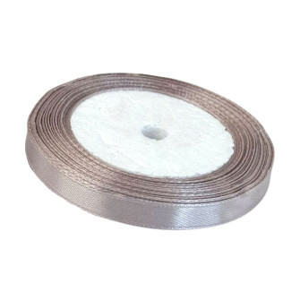 Satin ribbon 1cm x 25yards Silver-Pink