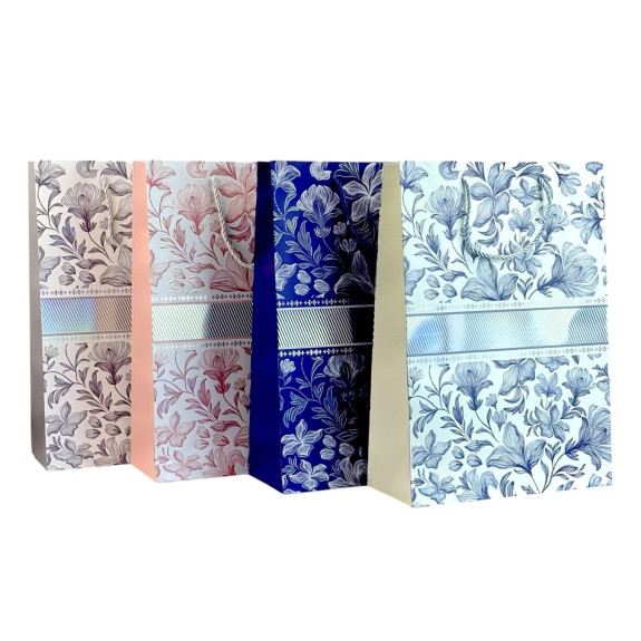 Package coated 26 x 32 x 12cm "Floral Print"