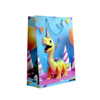 Package coated 31 x 42 x 12cm "Happy Birthday African Animals"