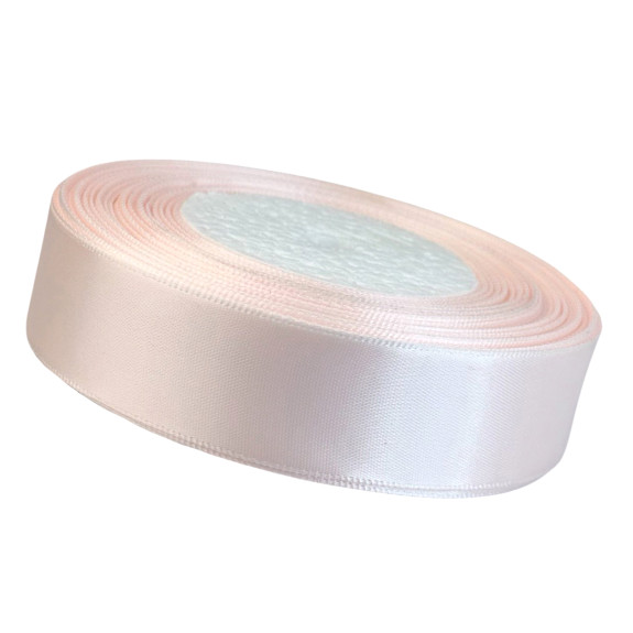 Satin ribbon 2.5cm x 35yards Pale pink
