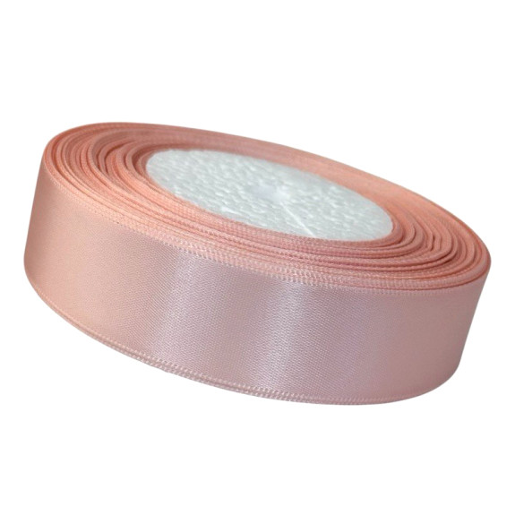 Satin ribbon 2.5cm x 35yards Peach