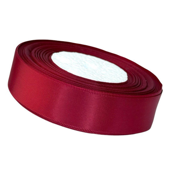 Satin ribbon 2.5cm x 35yards Ruby