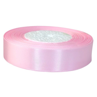 Satin ribbon 2.5cm x 35yards Light Pink