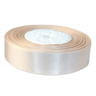 Satin ribbon 2.5cm x 35yards Nude