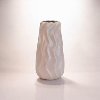 Ceramic vase Pink Wave