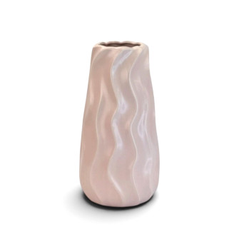Ceramic vase Pink Wave