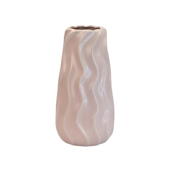 Ceramic vase Pink Wave