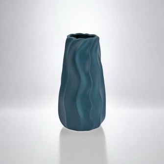 Ceramic vase "Graphite Wave"