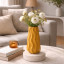 Ceramic vase "Orange Wave"