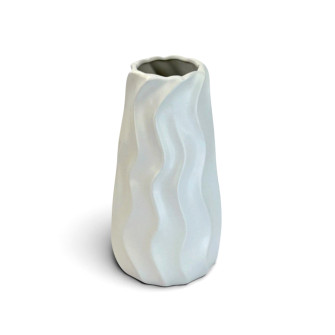 Ceramic vase "White Wave"