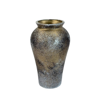 Gilded ceramic vase