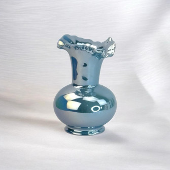 Ceramic vase "Mirror Blue"