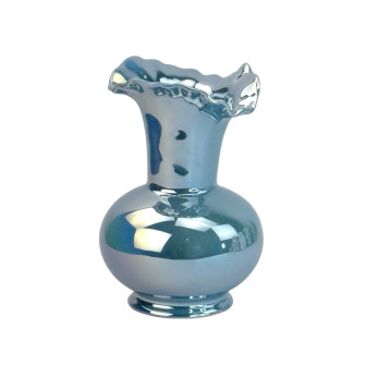 Ceramic vase "Mirror Blue"