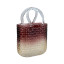 Glass Vase-Handbag Rattan Coffee Ombre