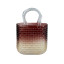 Glass Vase-Handbag Rattan Coffee Ombre