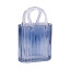 Glass vase-bag for flowers Blue 19 x 10 x 27cm