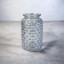 Glass vase for flowers miniature Blue