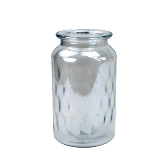 Glass vase for flowers miniature Blue