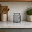 Glass vase for flowers miniature Blue