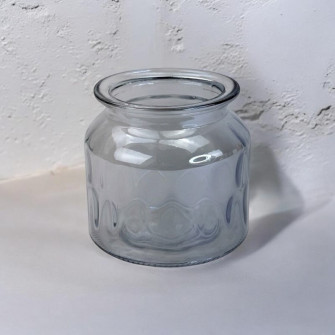 Glass vase for flowers miniature Blue