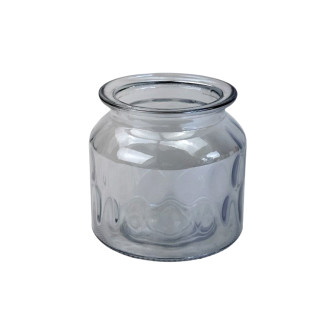 Glass vase for flowers miniature Blue
