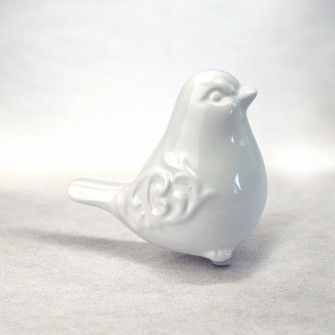 Ceramic figurine Little White Sparrow