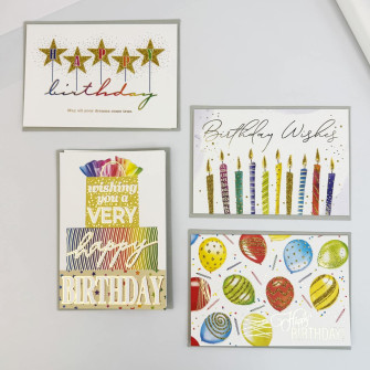 Greeting card with envelope "Party Vibes"
