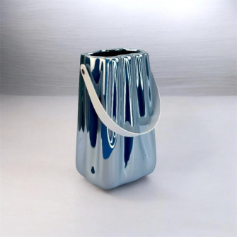 Ceramic vase-purse "Pearl Blue"