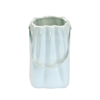 Ceramic vase-purse "Pearl White"