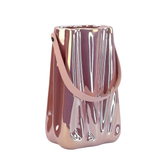 Ceramic vase-purse "Pearl Pink"