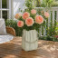 Ceramic vase-purse Cream