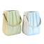 Ceramic vase-purse Cream