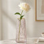 Glass vase for flowers Color Strips Pink