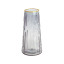 Glass flower vase Color Strips Gray