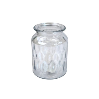 Glass vase for flowers miniature Blue