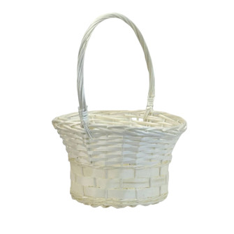 Set of 4 round natural baskets