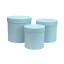 Set of 3 round boxes Blue