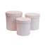Set of 3 round boxes Light Pink